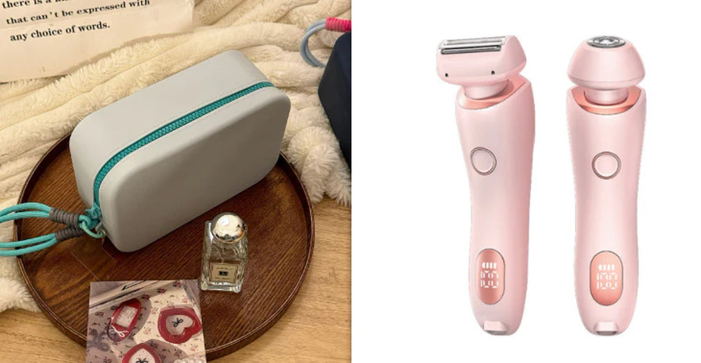 “2-In-1 USB Rechargeable Hair Remover & Epilator – Smooth Shave for Face, Body, and Bikini”