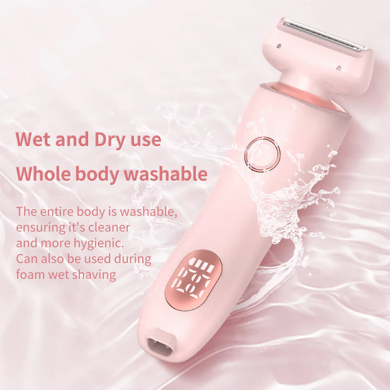 “2-In-1 USB Rechargeable Hair Remover & Epilator – Smooth Shave for Face, Body, and Bikini”