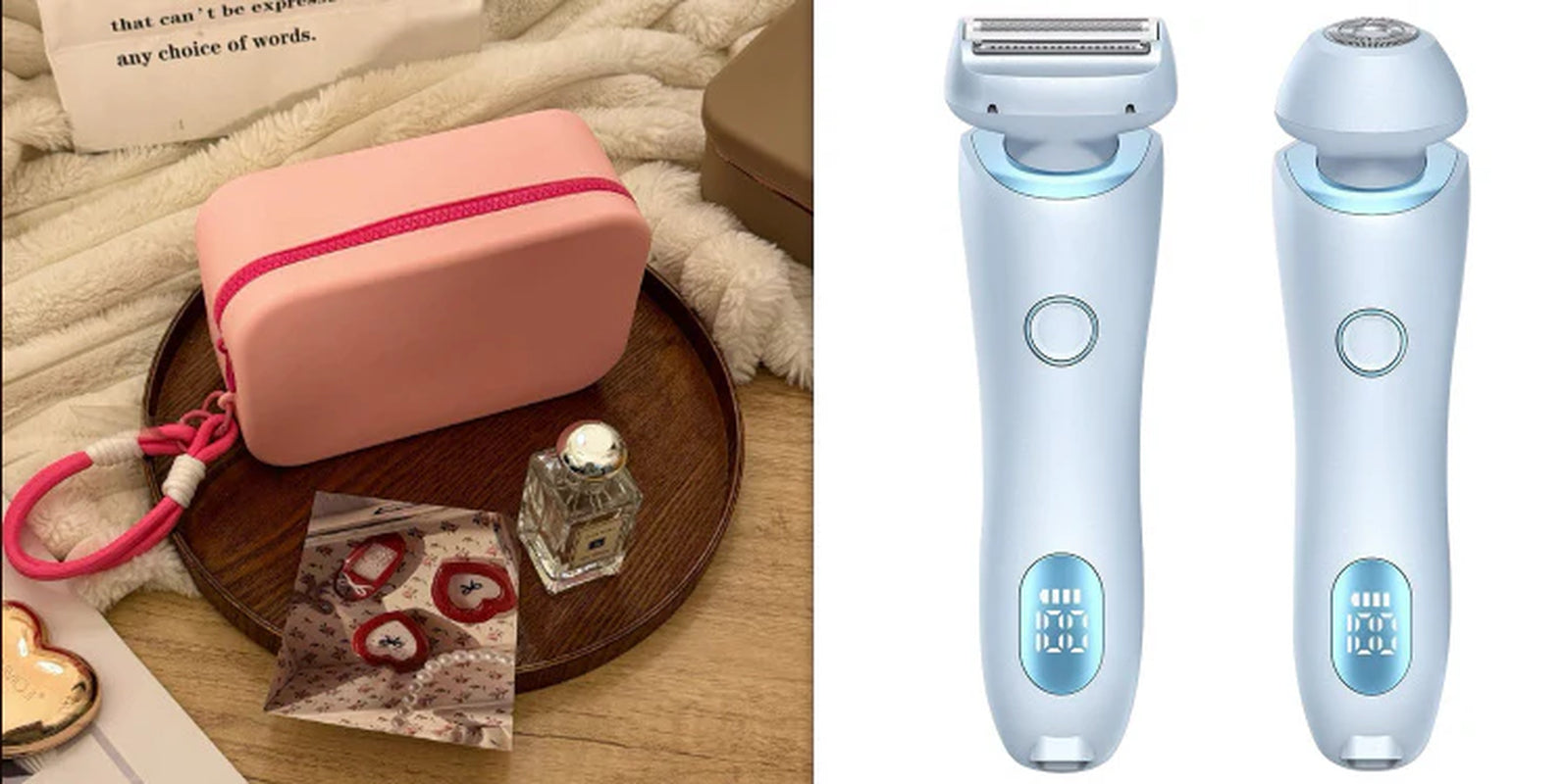 “2-In-1 USB Rechargeable Hair Remover & Epilator – Smooth Shave for Face, Body, and Bikini”